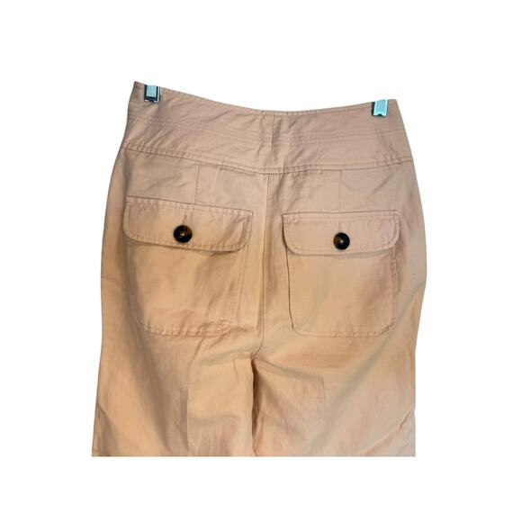 BODEN NWT High Waist Wide Leg Trousers Size US 2 Petite Cotton Linen $159 MSRP - Picture 7 of 12